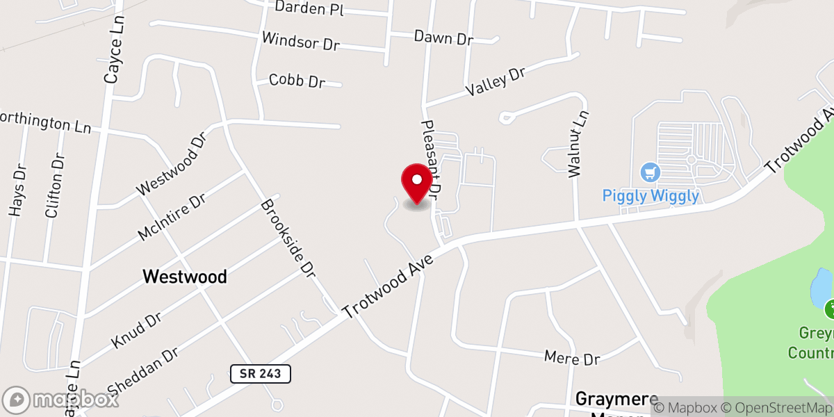 Map showing location of Haven Church
