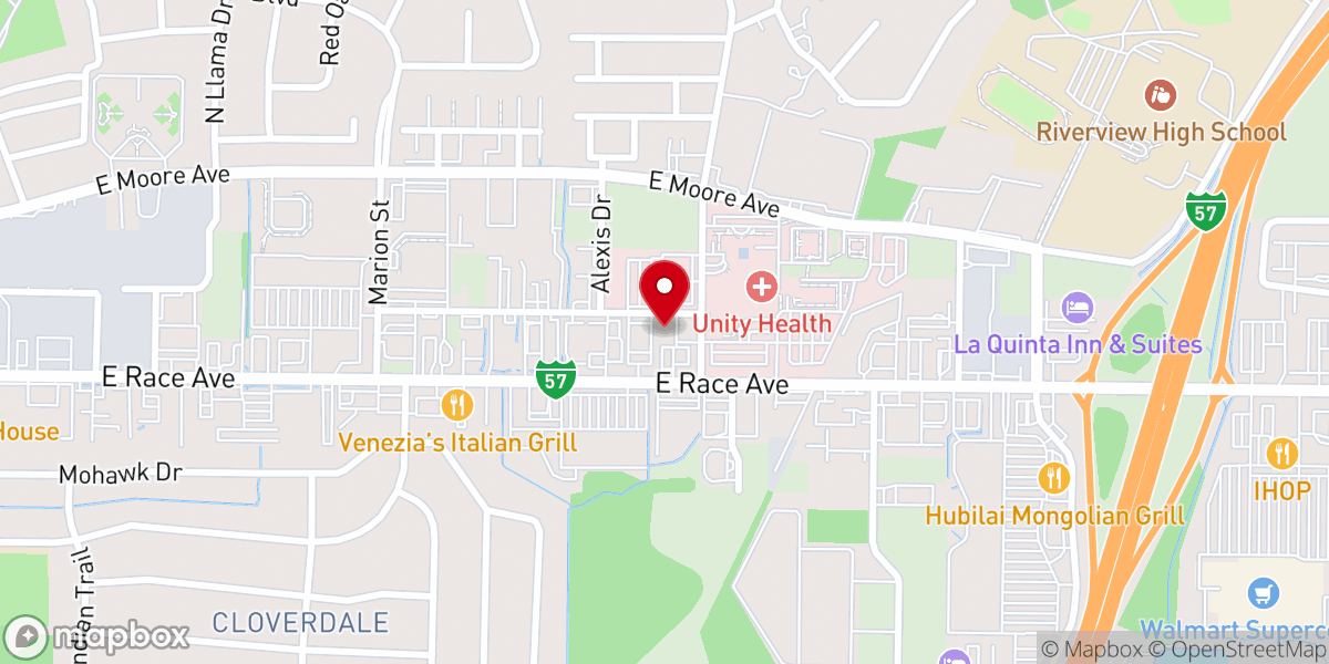 Map showing location of Thrive Church of Searcy