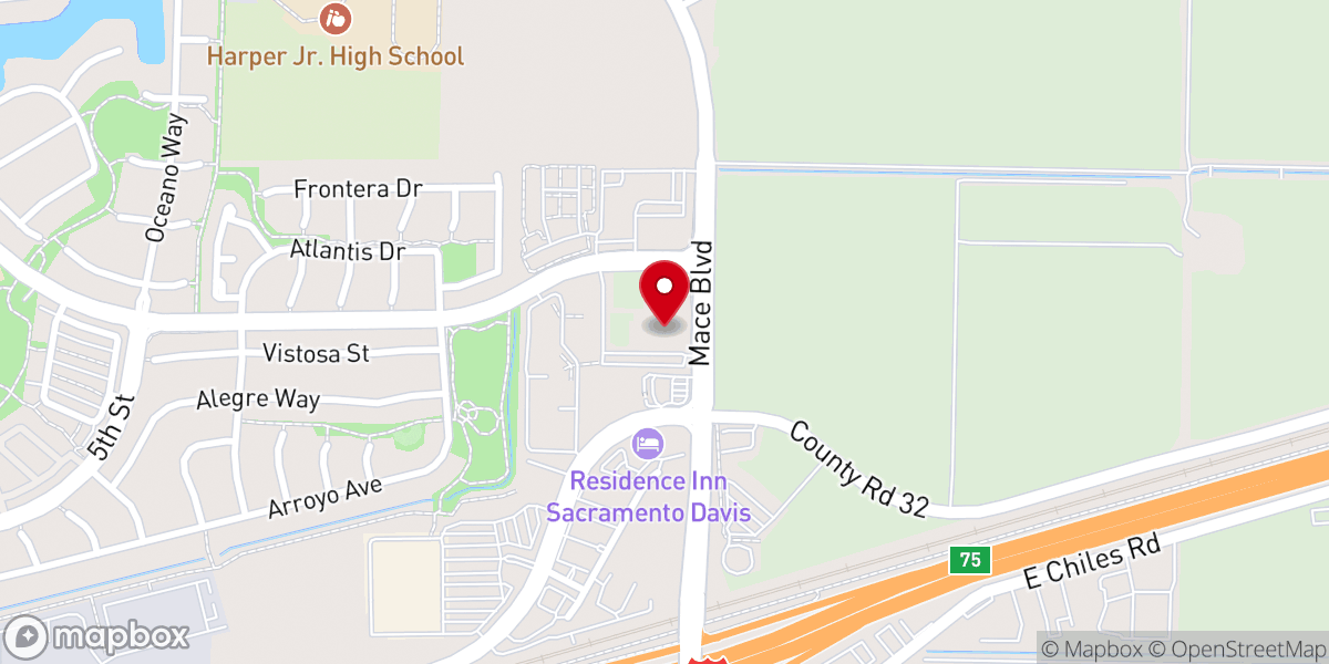 Map showing location of University Covenant Church