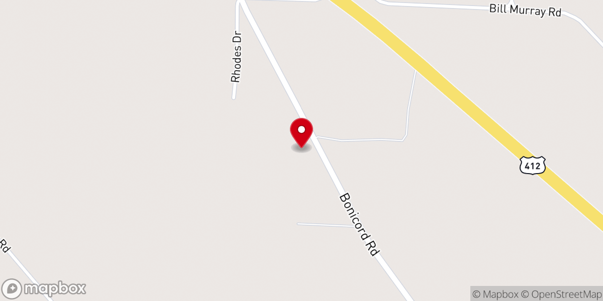 Map showing location of Miller’s Chapel Church