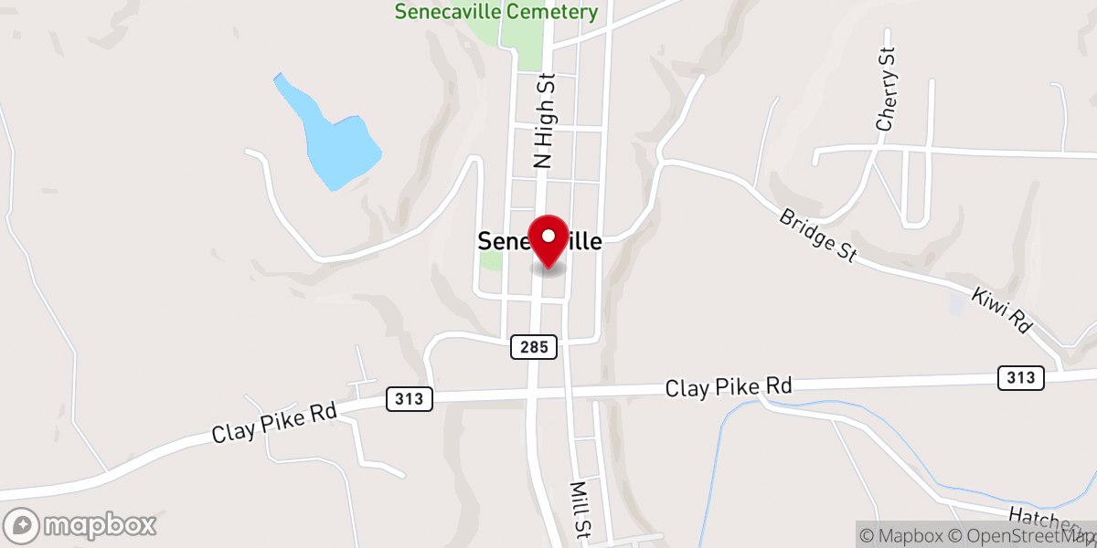 Map showing location of First Presbyterian Church