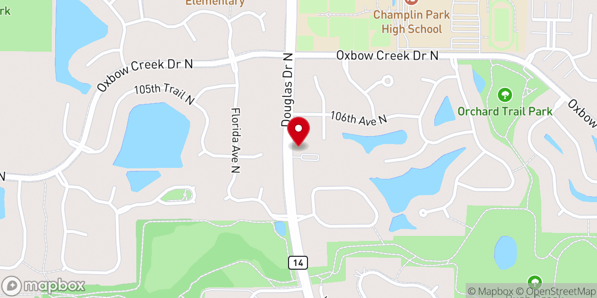 Map showing location of Eternal Hope Lutheran Church