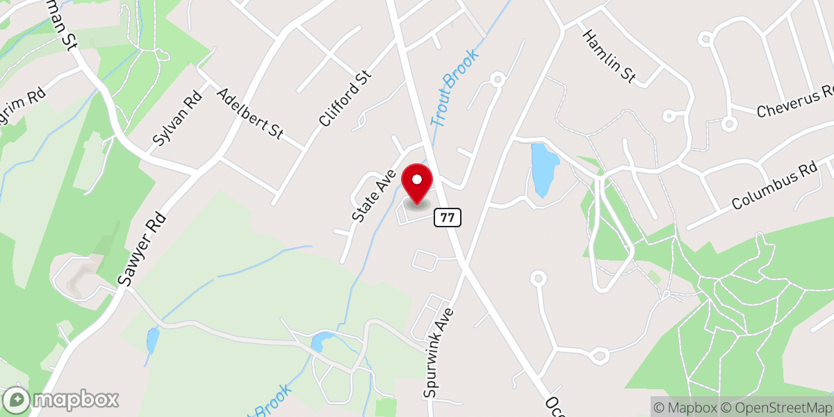 Map showing location of FamilySearch center
