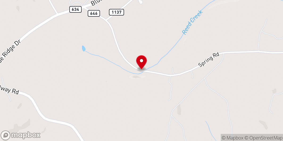 Map showing location of Spring Road Baptist Church
