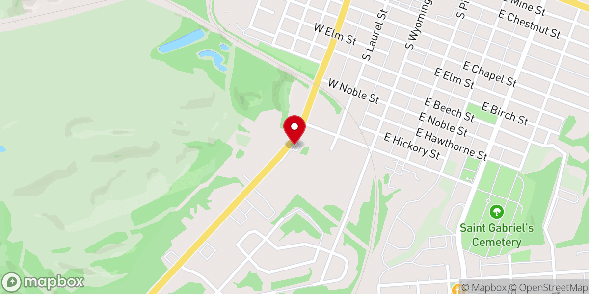 Map showing location of Sunoco