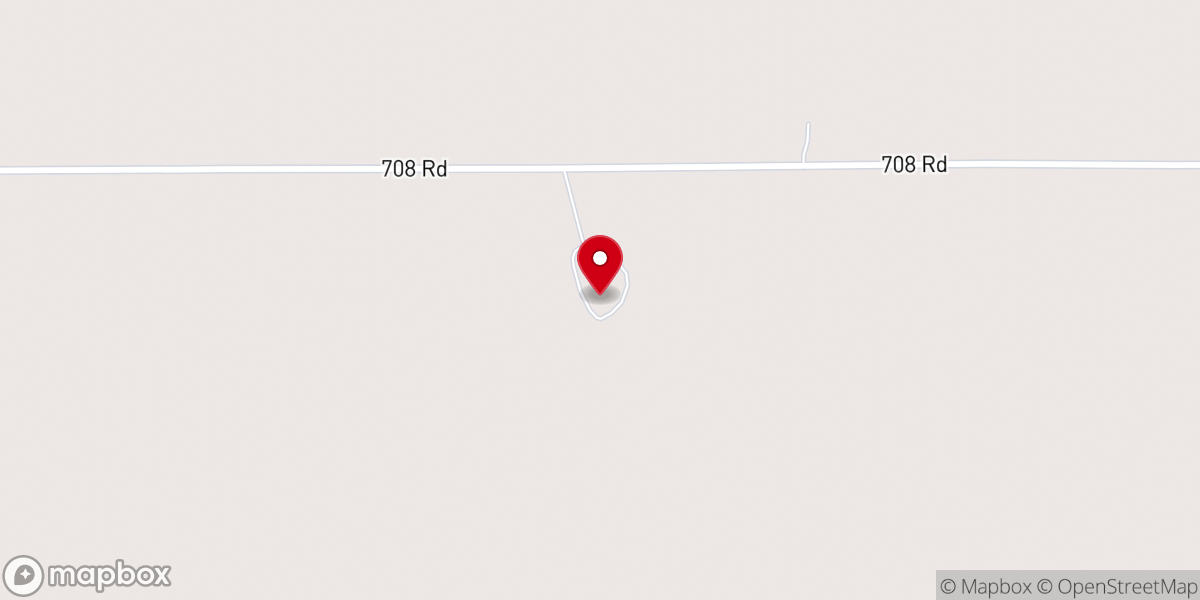 Map showing location of Cedar Prairie Barn