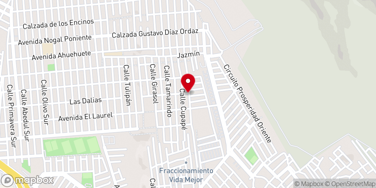 Map showing location of Iglesia Bautisma Monte Sinai