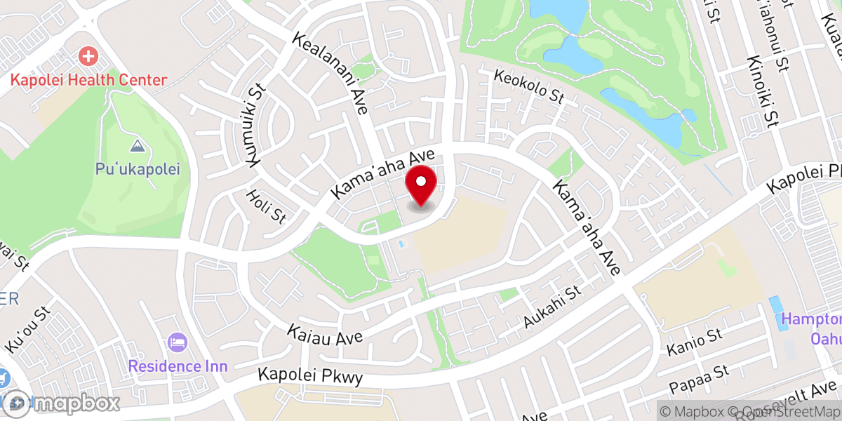Map showing location of Hālau Wa`a Episcopal