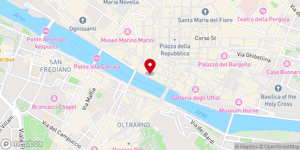 Map showing location of Chiesa dei Santi Apostoli