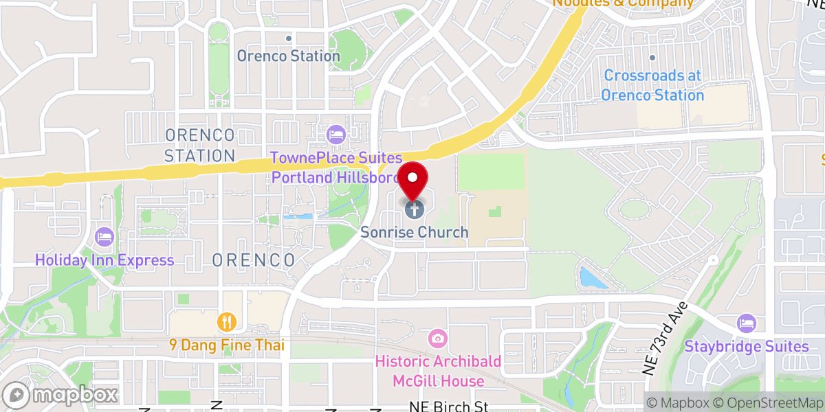 Map showing location of Life Light Community Church