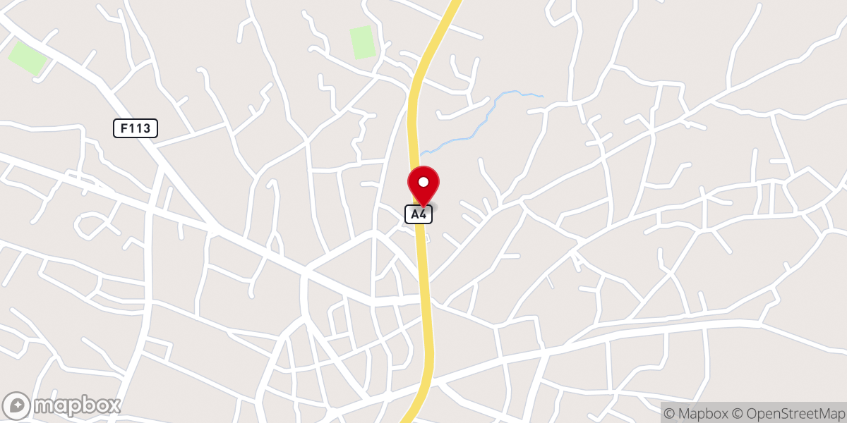 Map showing location of Assemblies of God Church, Biko Biko