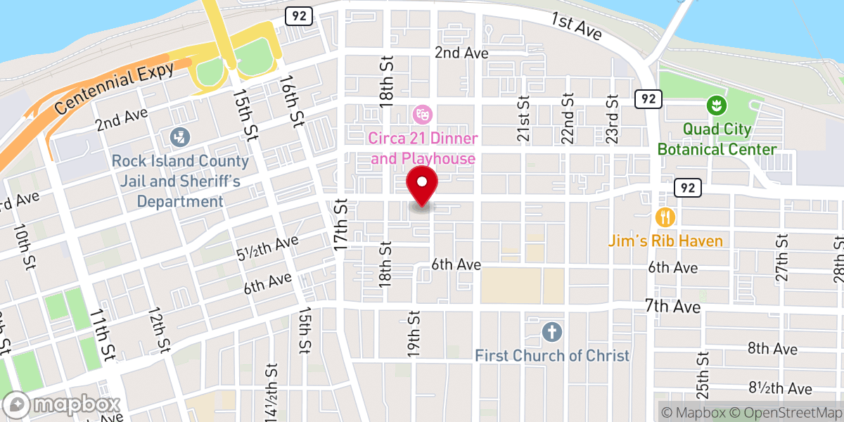 Map showing location of Two Rivers United Methodist Church