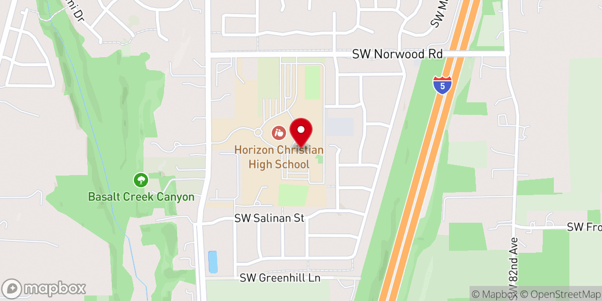 Map showing location of Horizon Community Church
