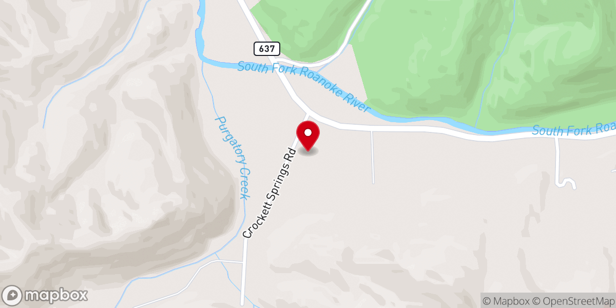 Map showing location of Crockett Springs United Methodist