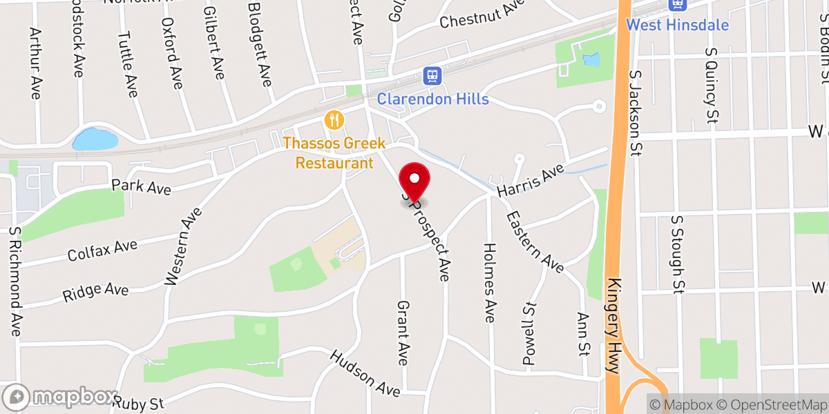 Map showing location of LOVE INC of the Western Suburbs, Chicago (dba Love Christian Clearinghouse)