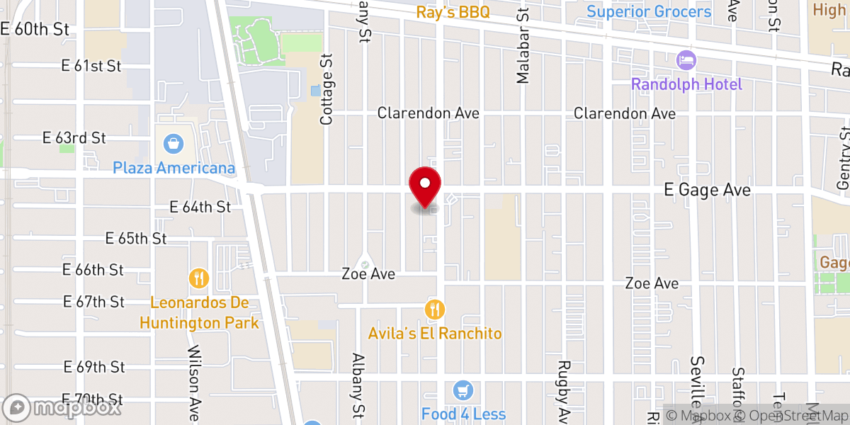Map showing location of MINISTERIO CRISTIANO PAN DE VIDA.
