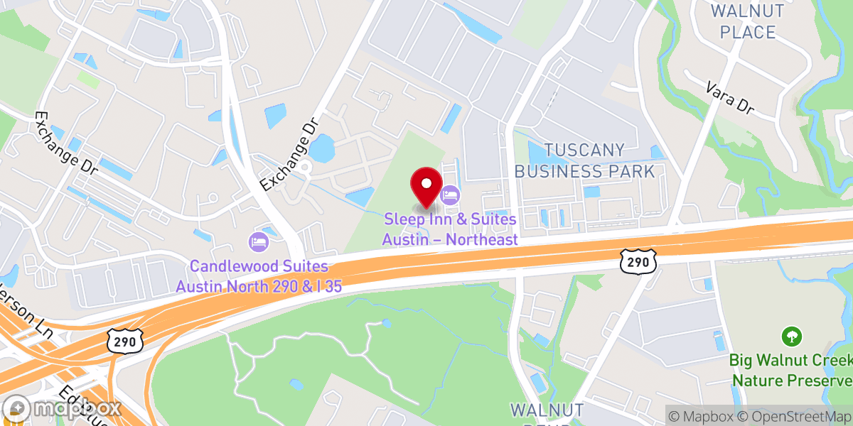 Map showing location of Travis Christian Assembly