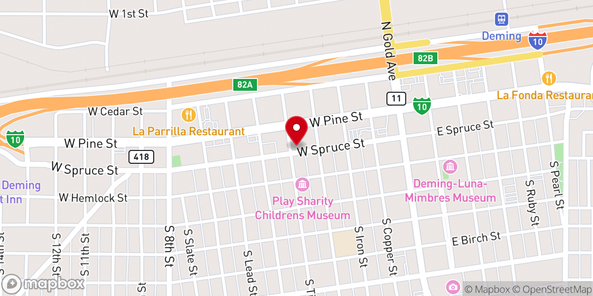 Map showing location of St Luke's Episcopal Church