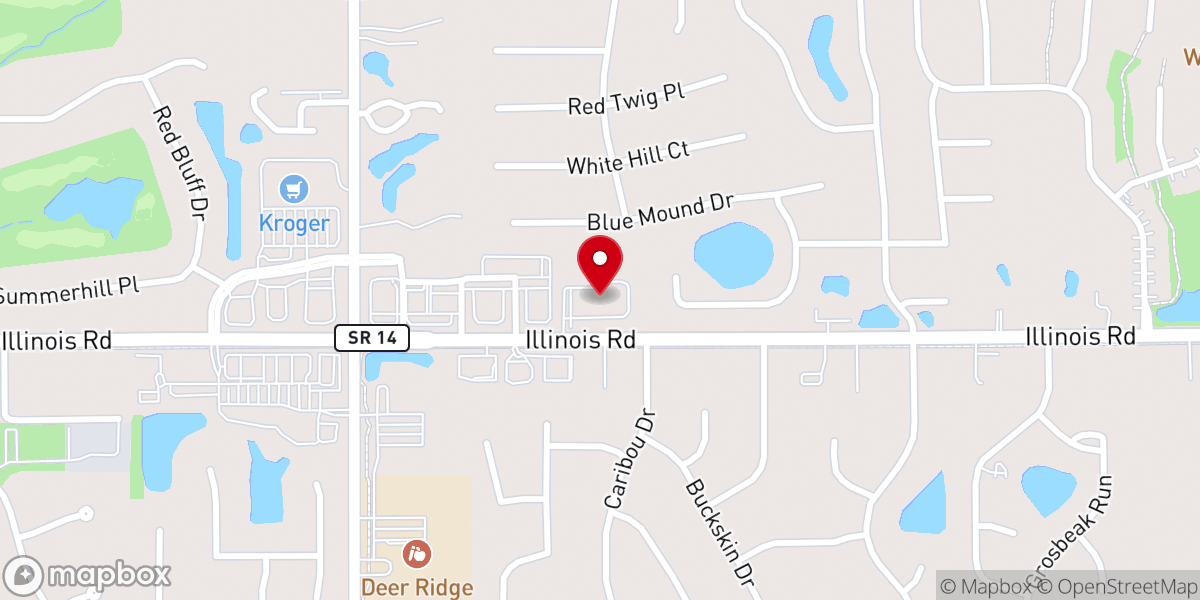 Map showing location of Westview Alliance Church