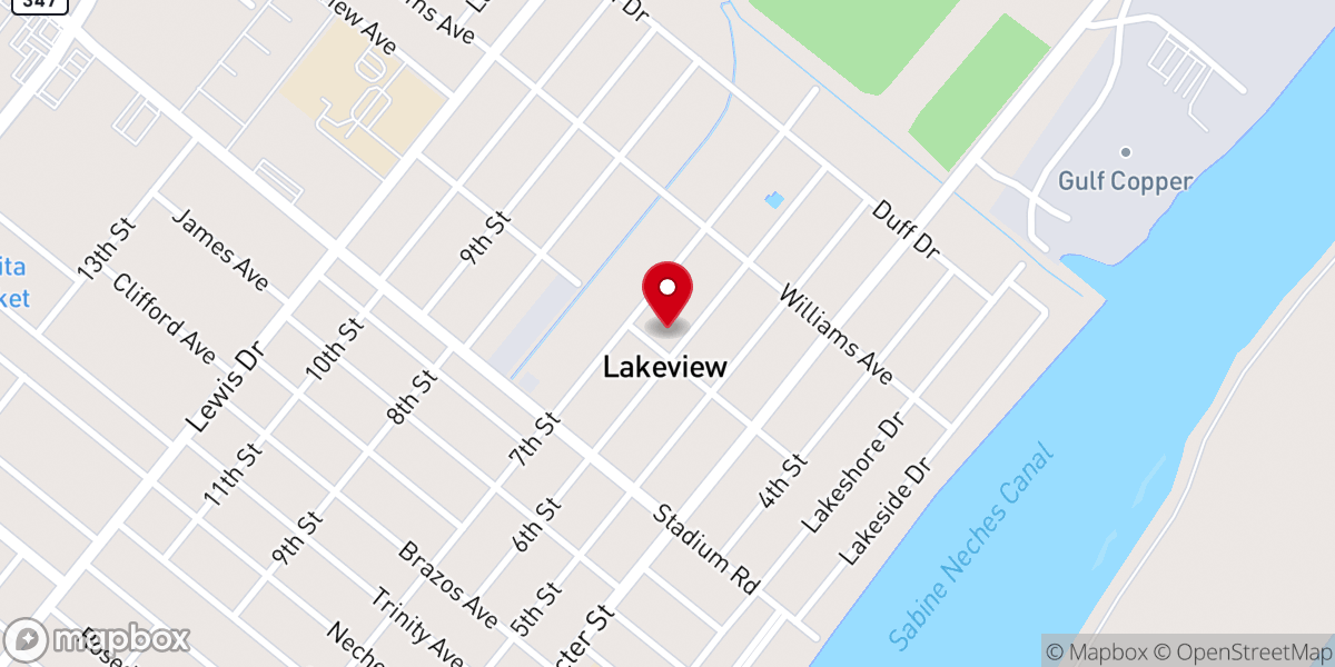Map showing location of Victory Christian Church