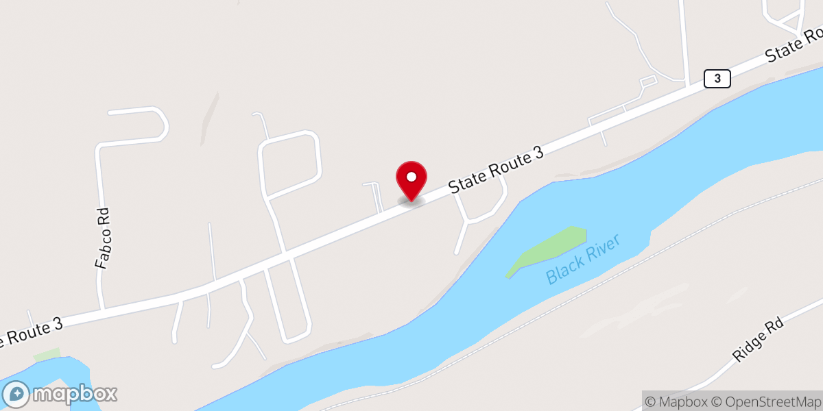 Map showing location of Watertown Baptist Temple