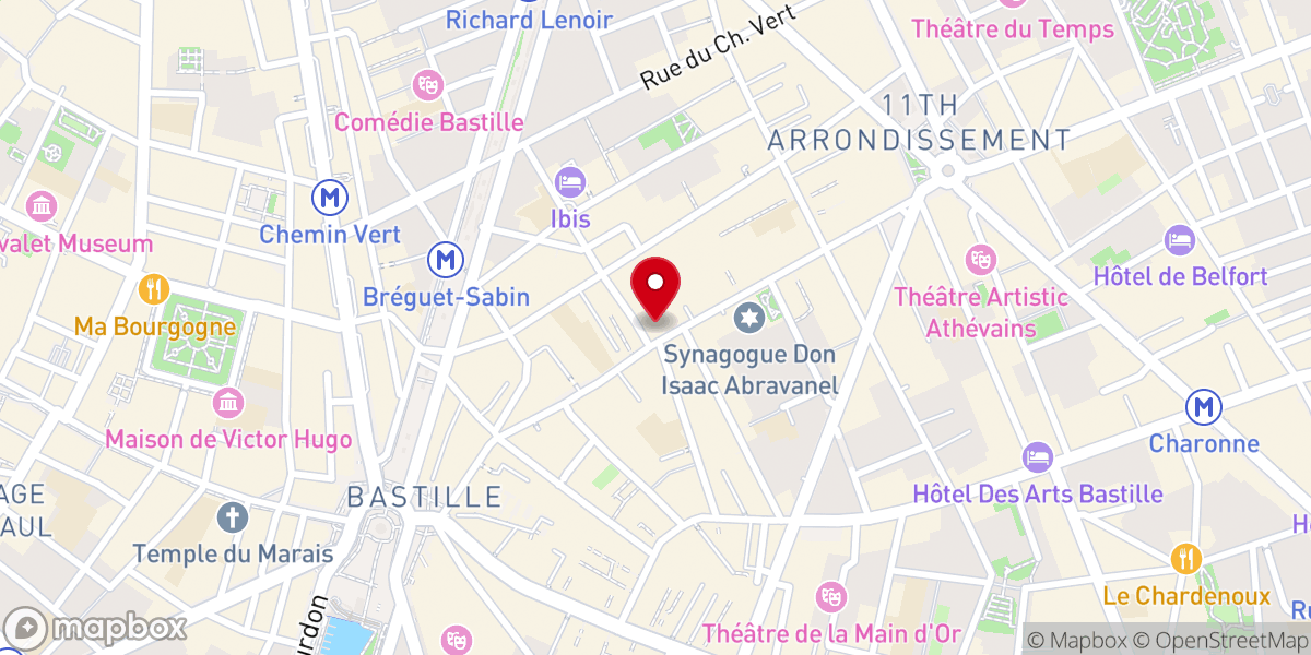 Map showing location of Église Notre-Dame-d'Espérance