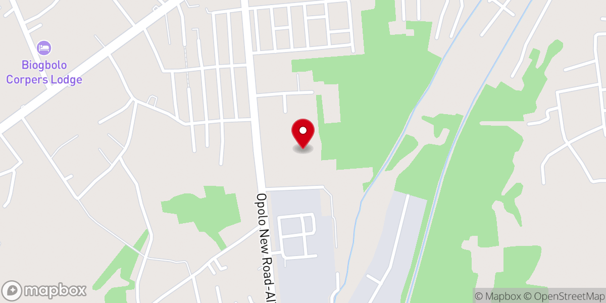 Map showing location of Fire Reign International Church
