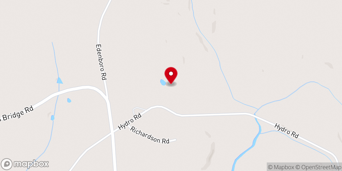 Map showing location of Bethel Baptist