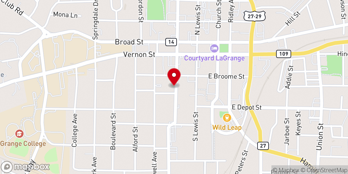 Map showing location of Freedom House