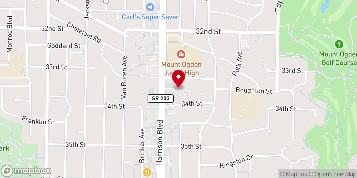 Map showing location of United Church of Christ Congregation
