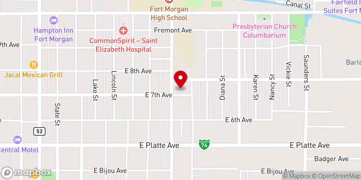 Map showing location of Young Disciples Immanuel Church