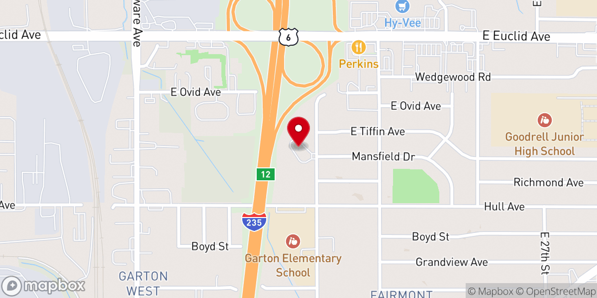 Map showing location of Saint Mark's Episcopal Church