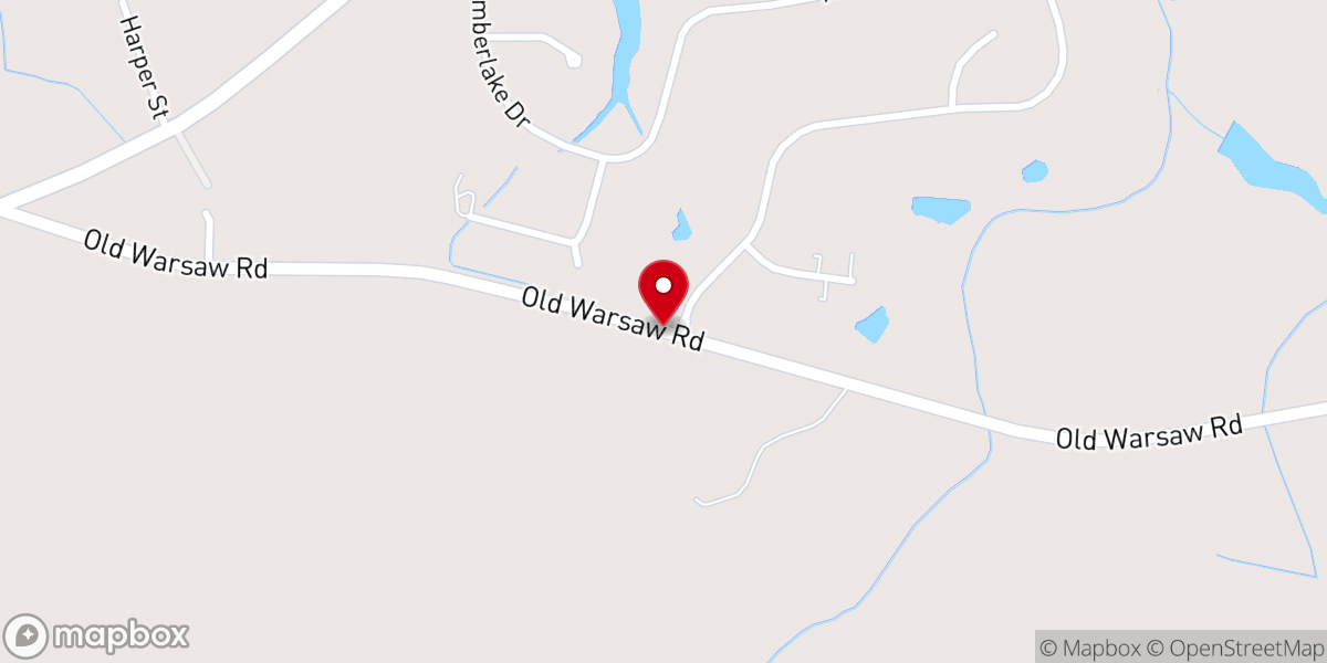 Map showing location of Saint Paul Church