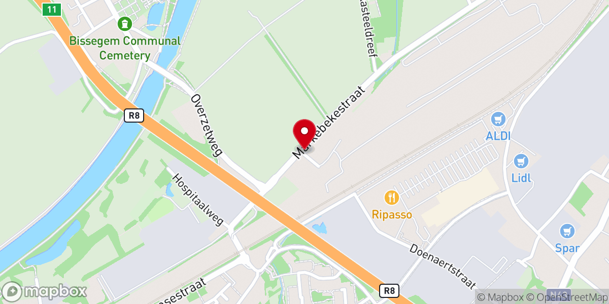 Map showing location of Sint-Antonius van Paduakapel
