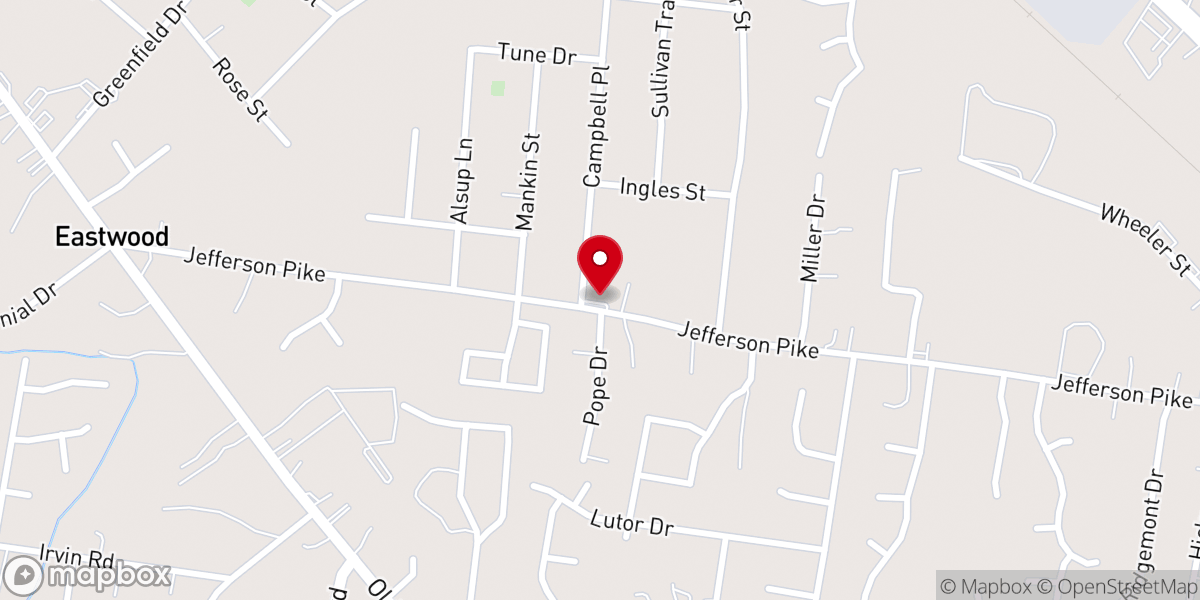 Map showing location of Redemption House Church of God of Prophecy