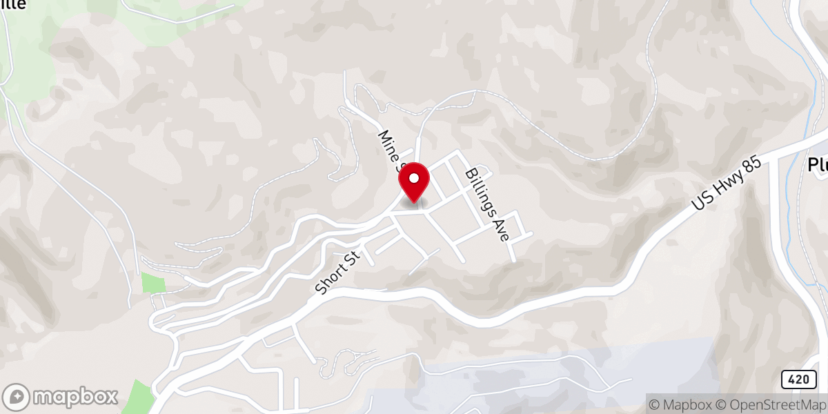 Map showing location of Golden Hills Baptist Church