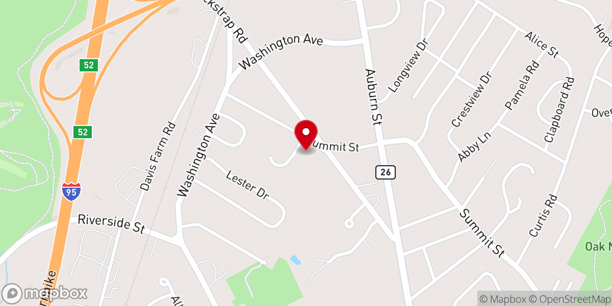 Map showing location of Grace Baptist Church