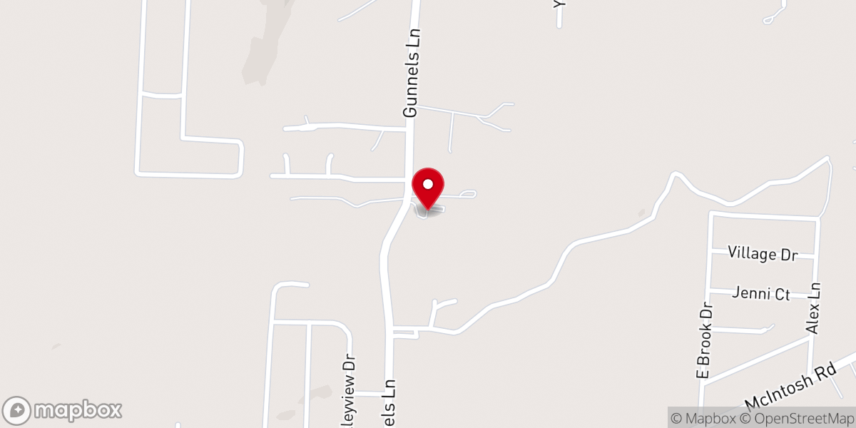 Map showing location of New Birth Christian Center