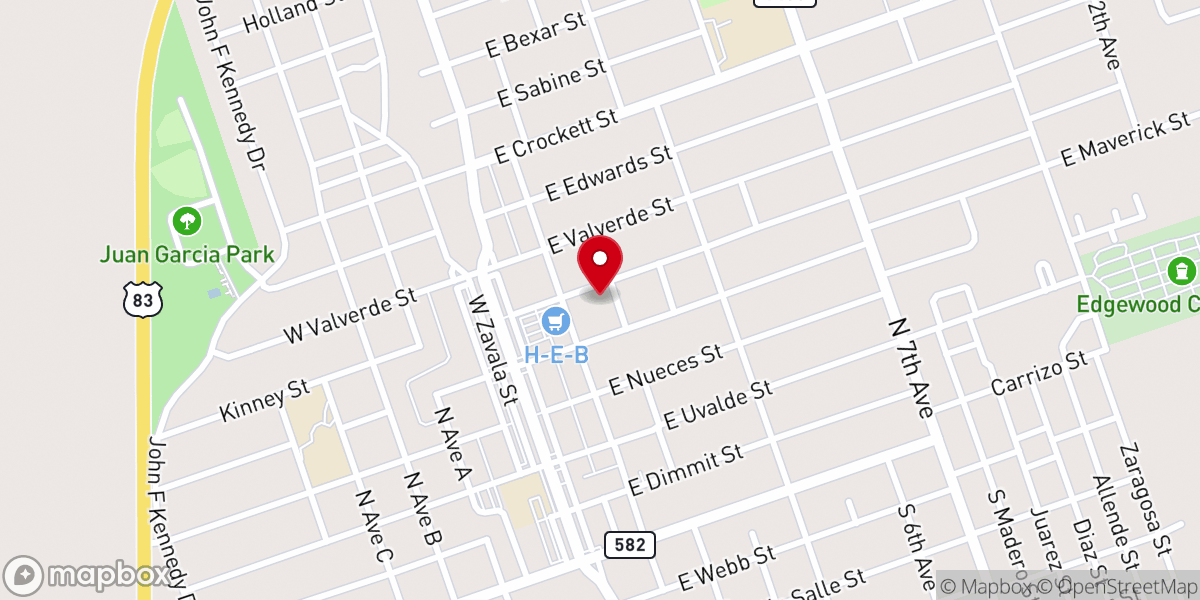 Map showing location of Iglesia Metodista Unida Swindall M.