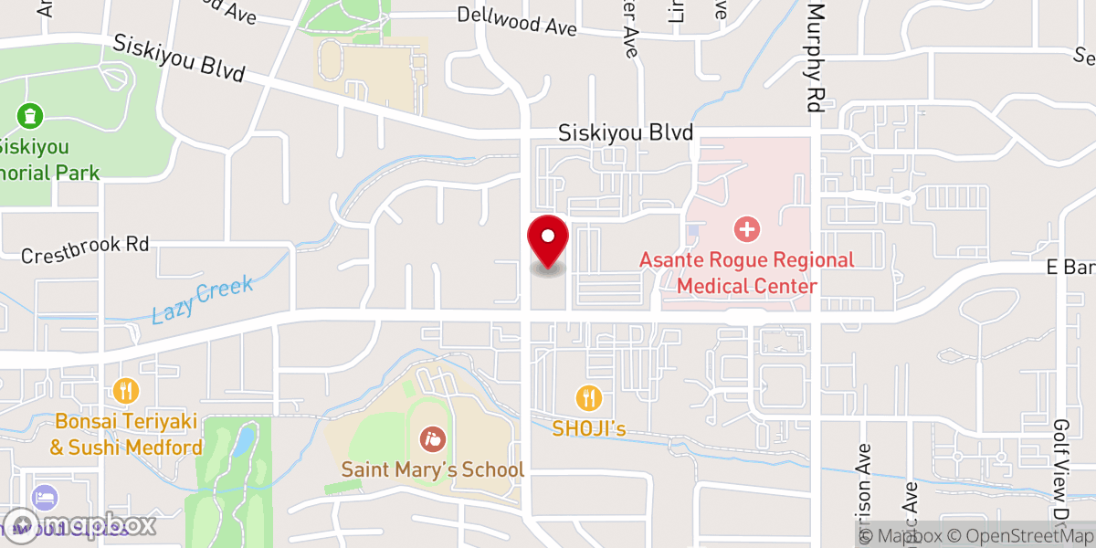Map showing location of Ascension Lutheran Church