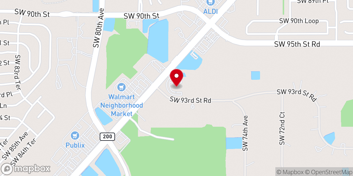 Map showing location of Countryside Presbyterian Church