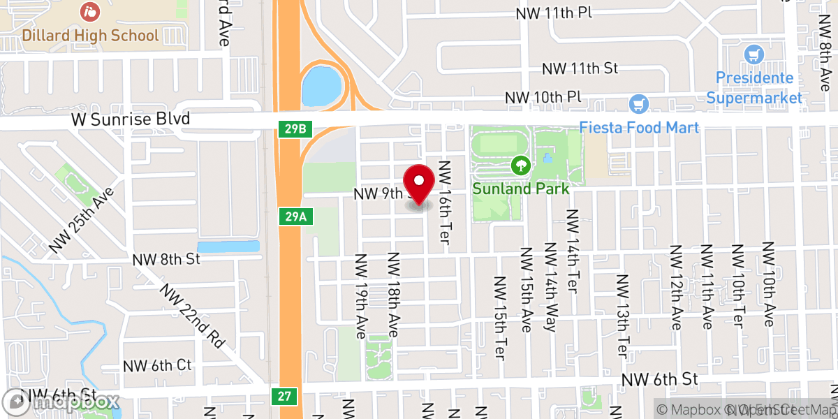 Map showing location of House of God Miracle Temple Apostolic Faith