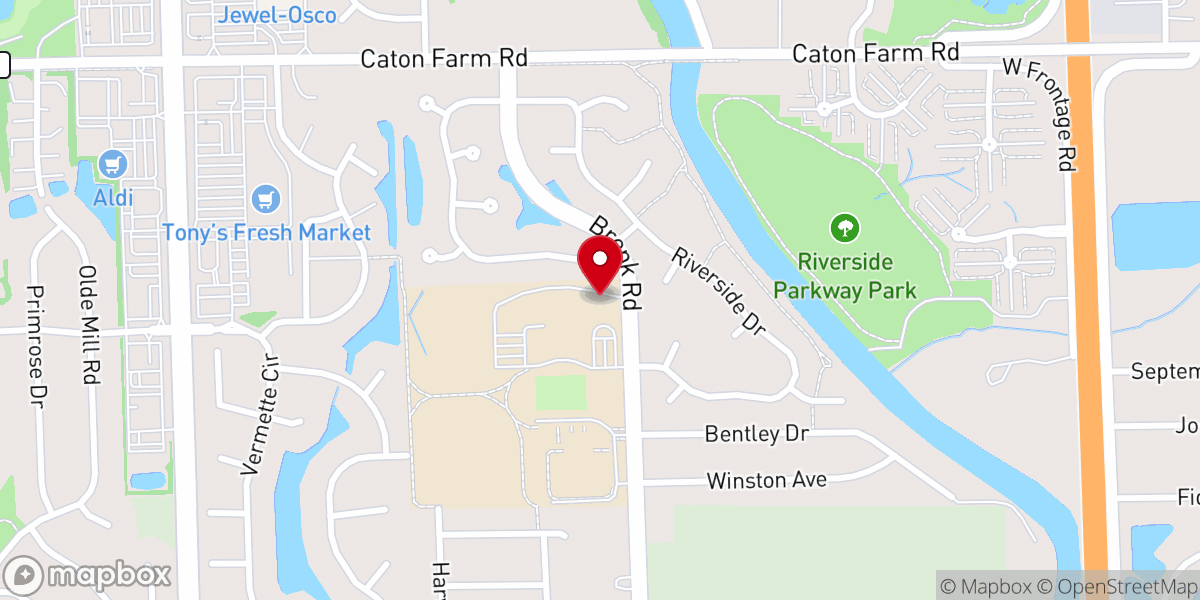 Map showing location of Timber Ridge Middle School