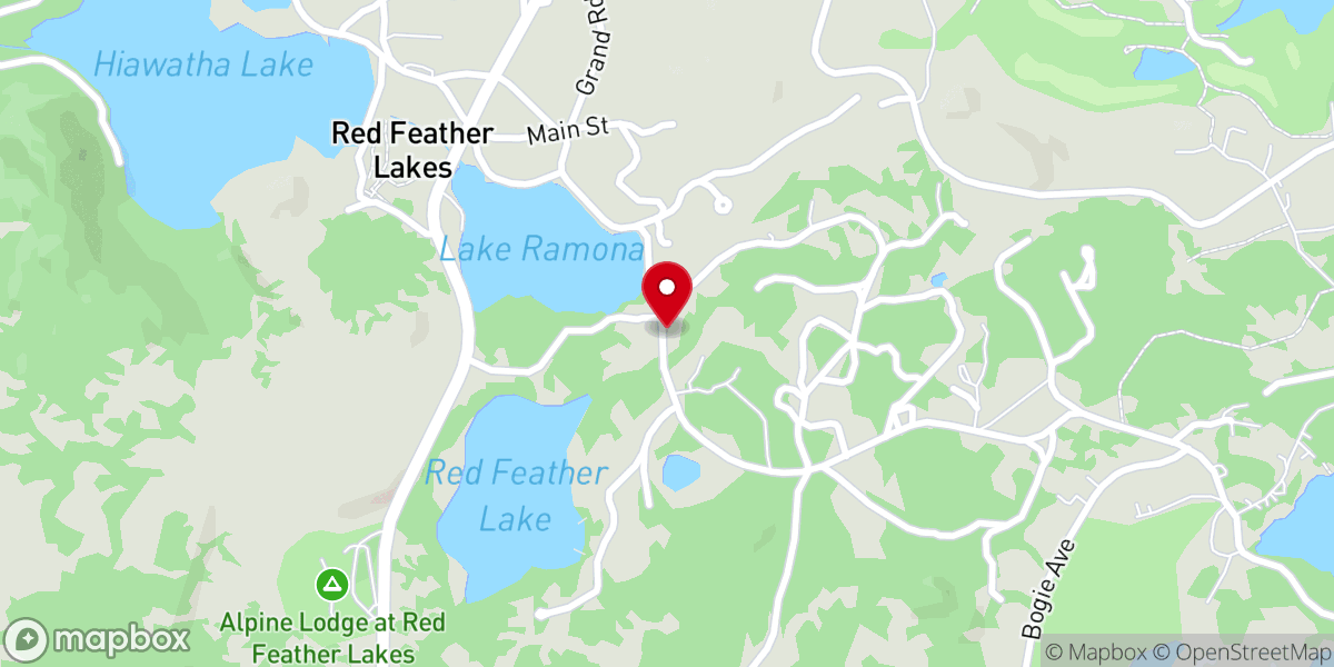 Map showing location of Chapel in the Pines Thrift Shop