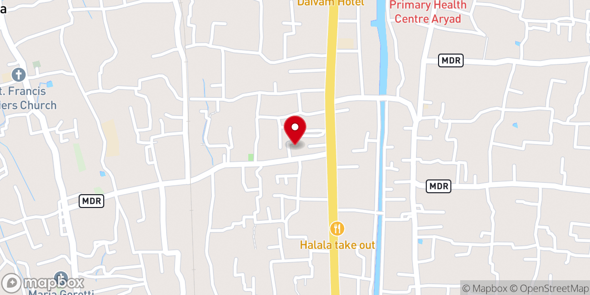 Map showing location of St. Antony's Roman Catholic Church