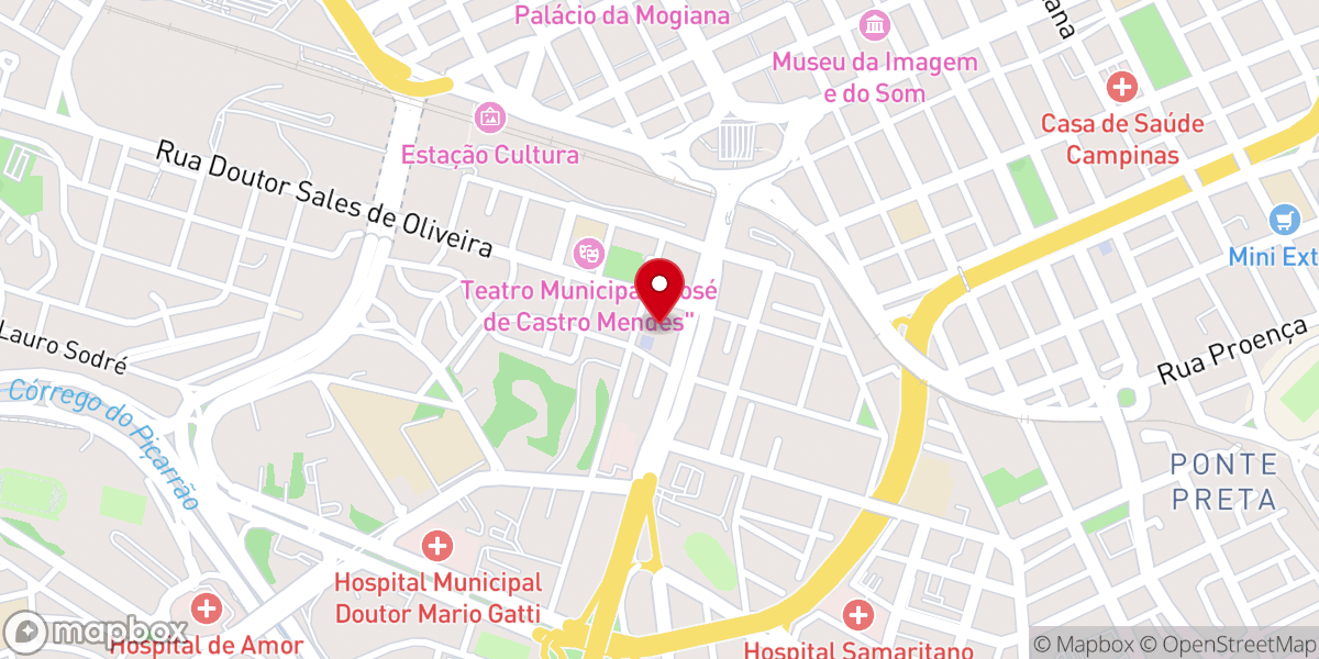 Map showing location of Igreja Universal do Reino de Deus