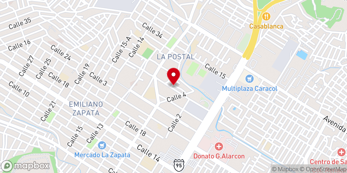 Map showing location of Iglesia Cristiana LIBERACIÓN Y PODER DE DIOS
