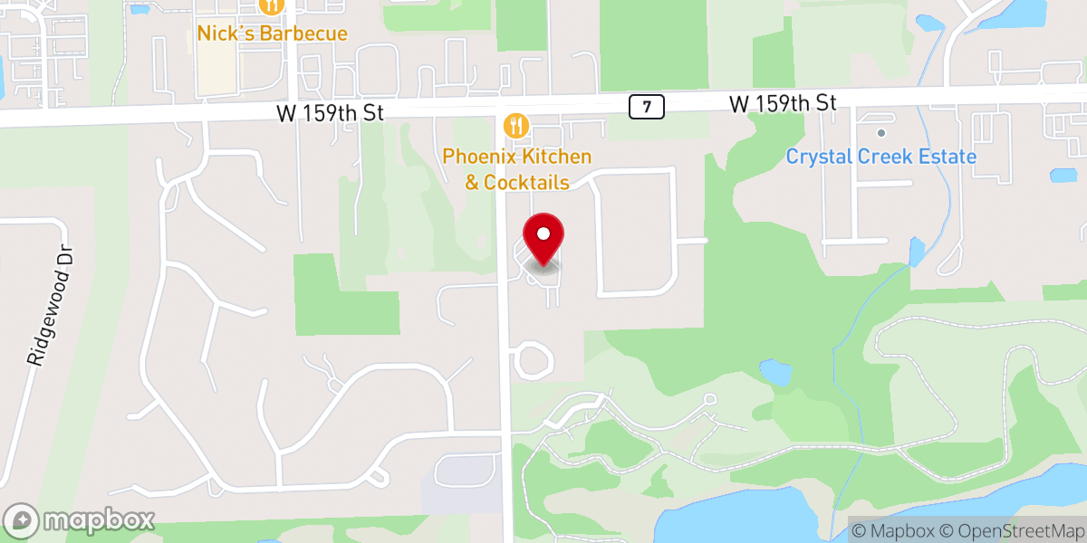 Map showing location of Our Mother of Good Counsel