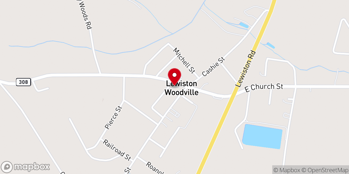 Map showing location of Lewiston Fire & Ems