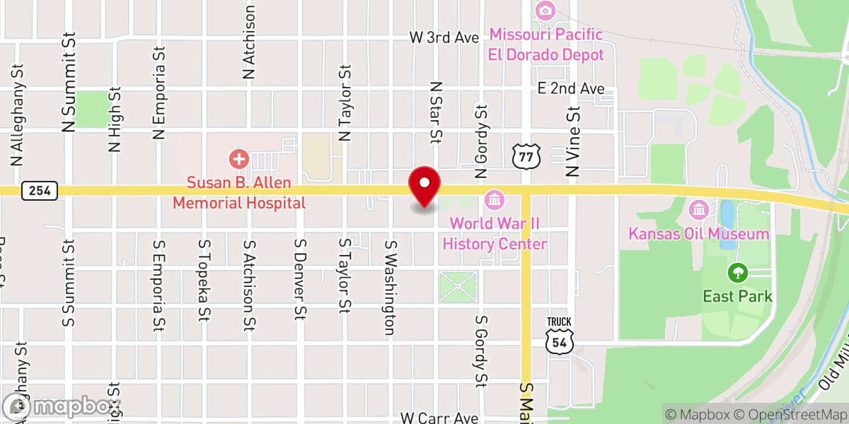 Map showing location of Victory Christian Academy